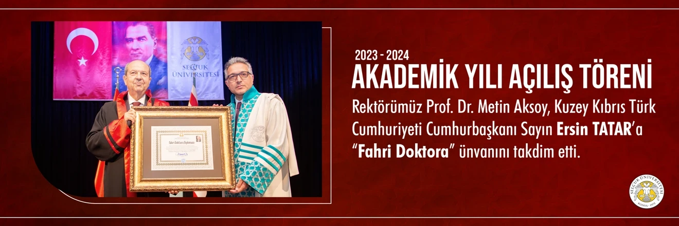 Selçuk Üniversitesi - Fahri Doktora Unvanı 3
